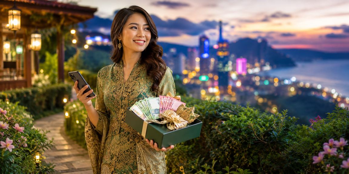 Suasana kasino mudah alih semasa Hari Raya di Malaysia